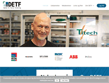 Tablet Screenshot of detf.dk